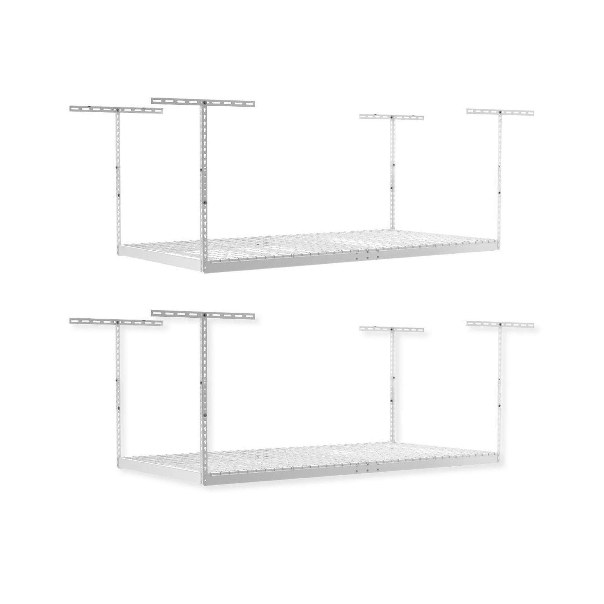 SafeRacks Overhead 2-Rack Pack White 12" - 24"